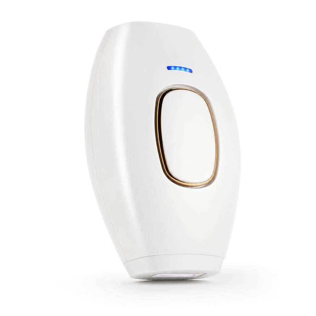 Depiladora IPL Séda en color blanco perla sobre fondo blanco
